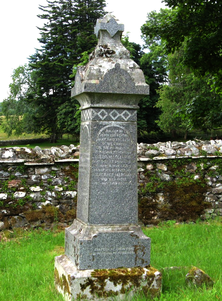Photo of headstones/Colin McLennan d 1900 hdstn Lochcarron Old cem